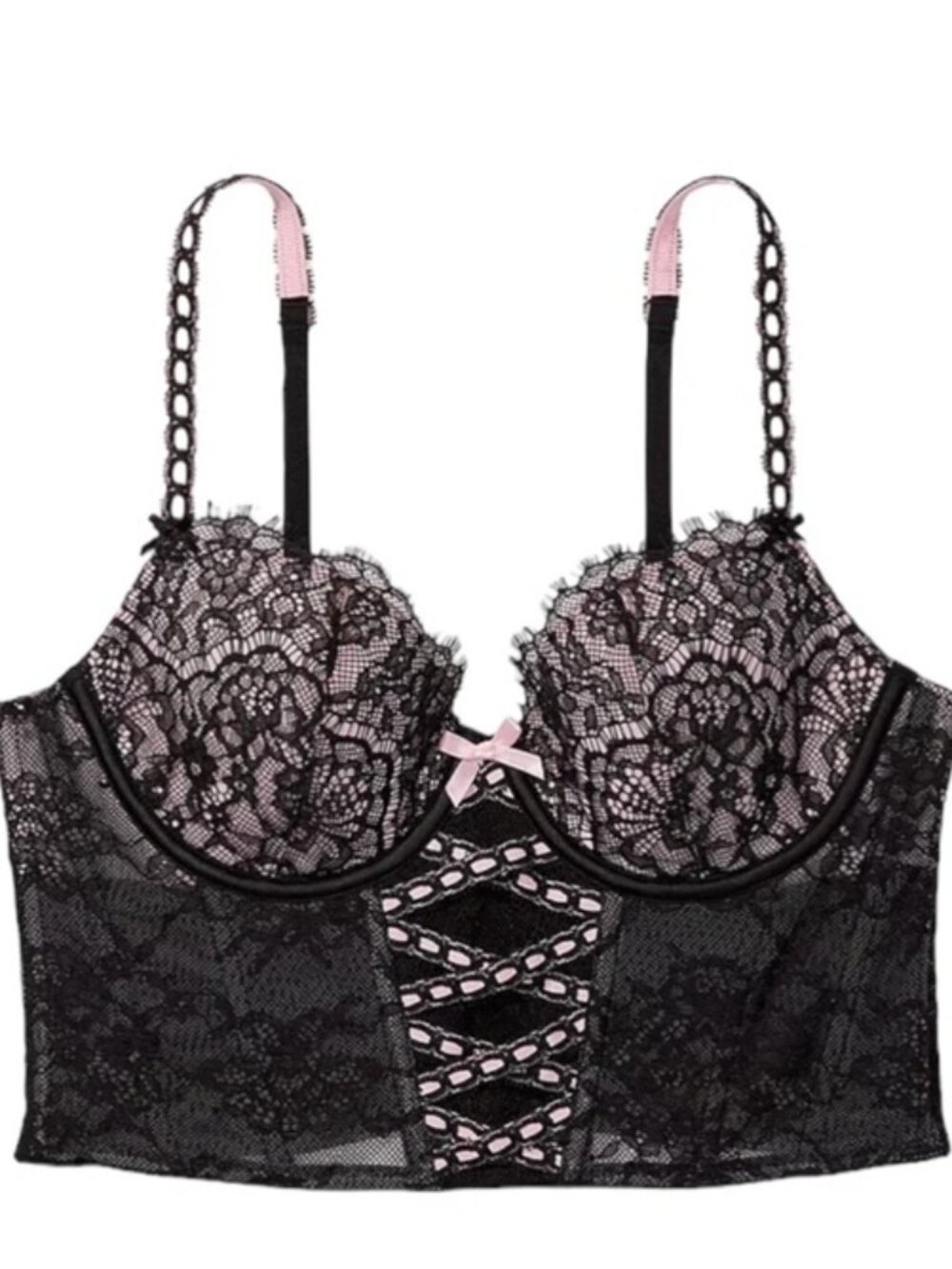 Nwt Victorias Secret Dream Angels Lightly Lined Bra Corset Bustier Top M DD MDD